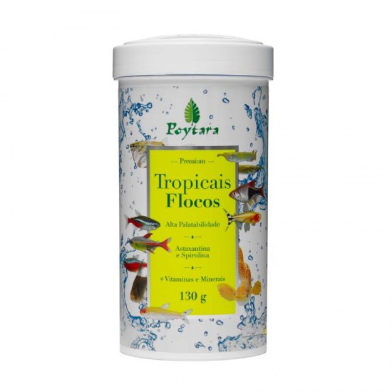 TROPICAIS FLOCOS 130G - POYTARA (61009)