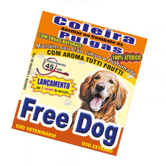 COLEIRA ANTI PULGAS FREE DOG MEDIO P. AP
