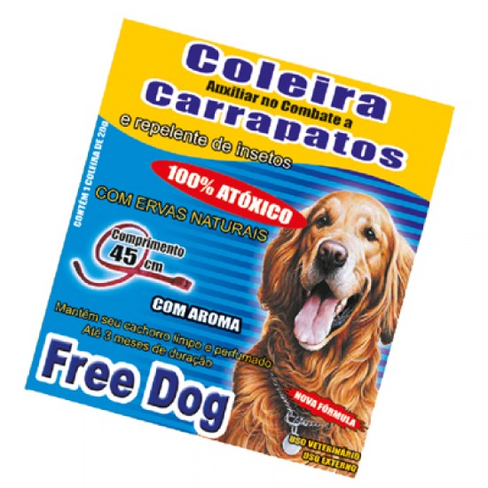 COLEIRA ANTI CARRAP. FREE DOG MEDIO P AC